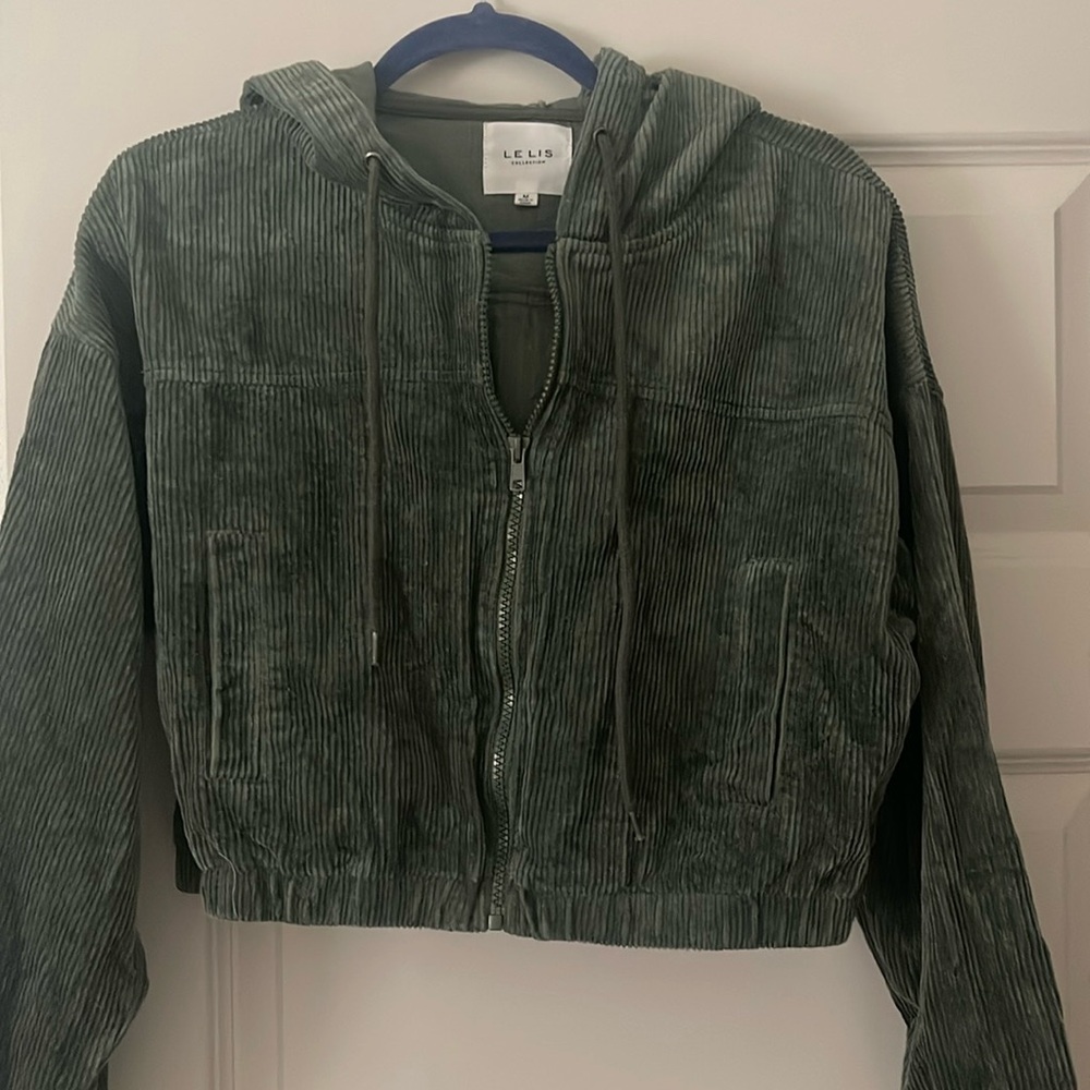 Green corduroy jacket